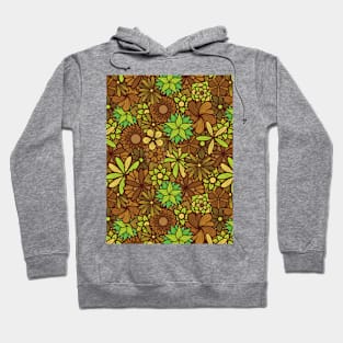 Hand Drawn Flowers Line Art Illustration Hoodie